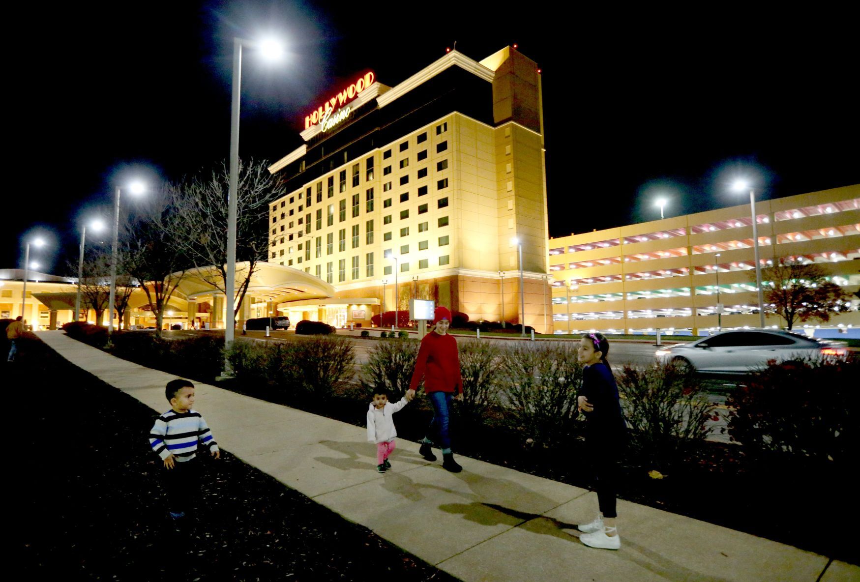 Afghan refugees stay at Hollywood Casino & Hotel waiting for apartments